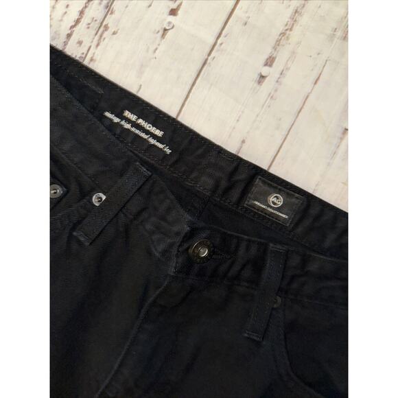 AG Adriano Goldschmied Black Straight Leg Phoebe Jeans - Picture 4 of 8
